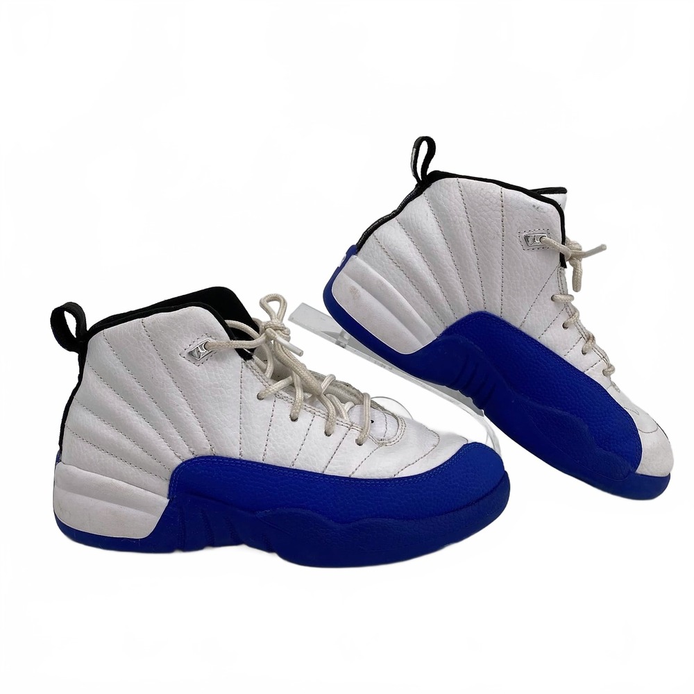 Jordan Air Jordan White Blue Retro 12 Sneakers | Boys 2.5B